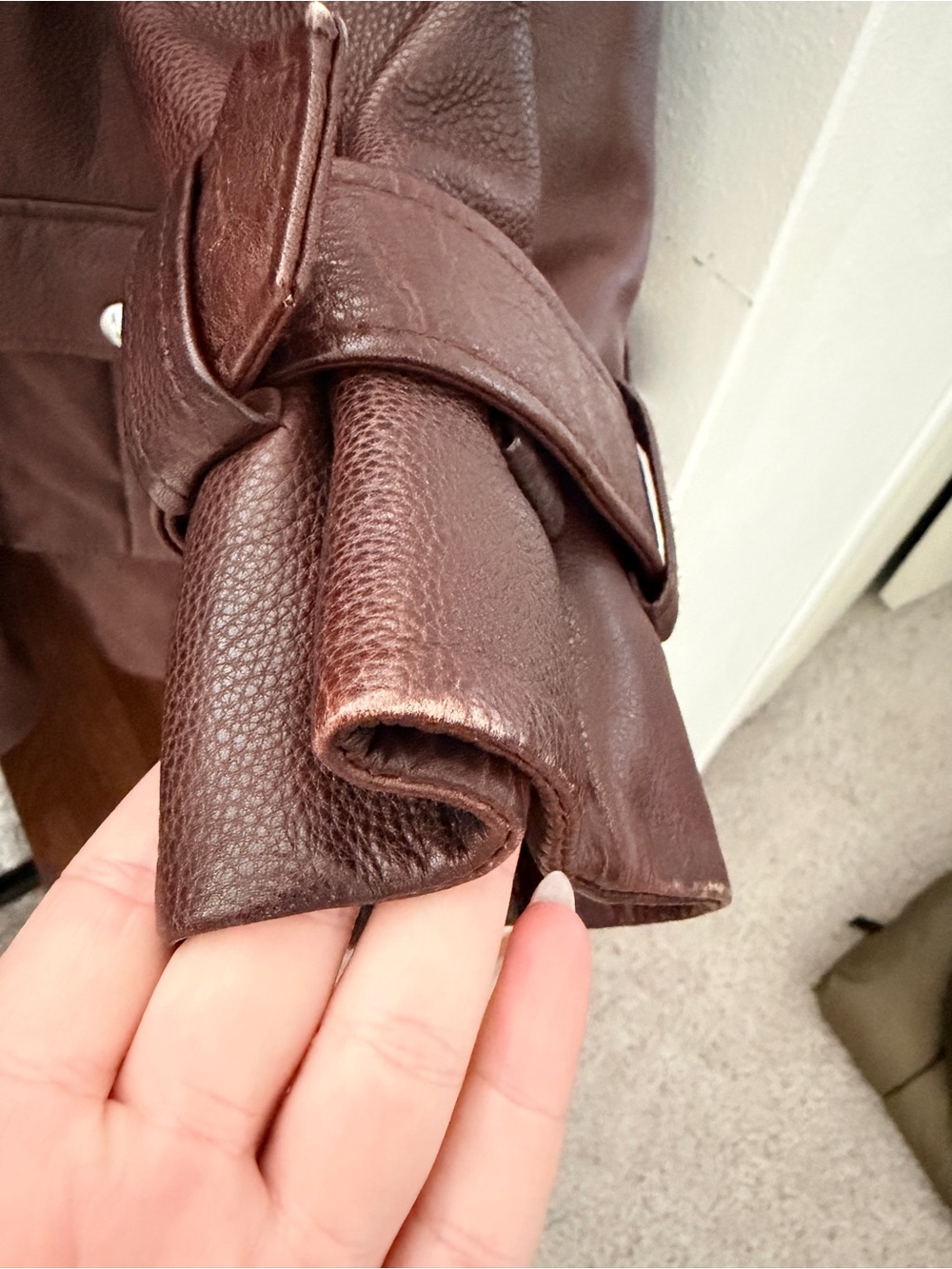 Ganni Leather Jacket - Picture 6 of 12
